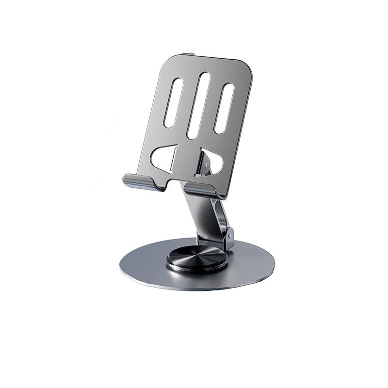 Metal Phone & Tablet Desk Stand – Foldable 360° Holder