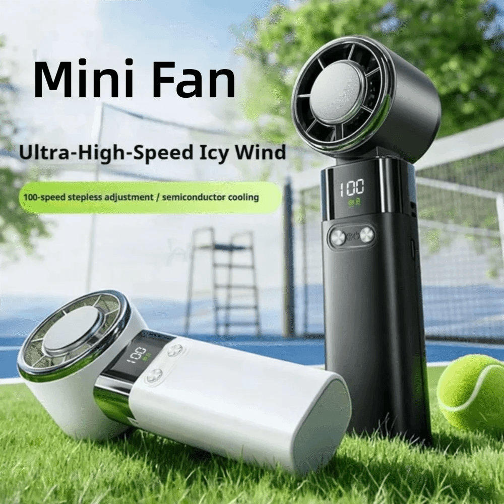 Bladeless Portable Handheld Fan with Ice Cooling Chip - AR trading hub