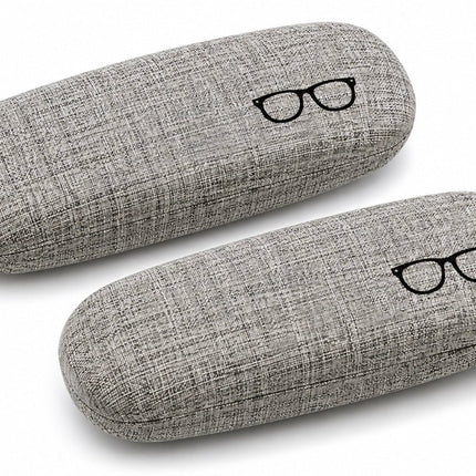 4-Piece Glasses Case & Pouch Set – 2 Hard Cases + 2 Soft Pouches - AR trading hub
