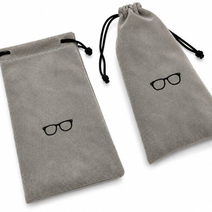 4-Piece Glasses Case & Pouch Set – 2 Hard Cases + 2 Soft Pouches - AR trading hub