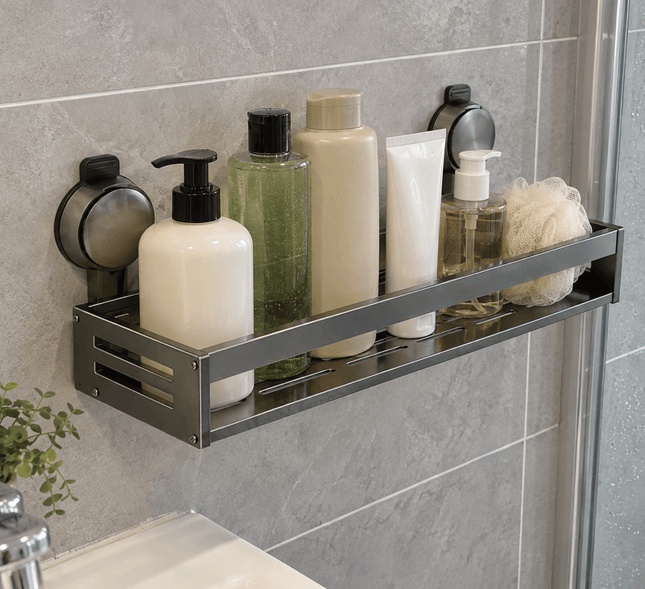 50cm Wall-Mounted Bathroom Shelf – Large Shower Caddy & Toiletry Storage Rack - AR trading hub