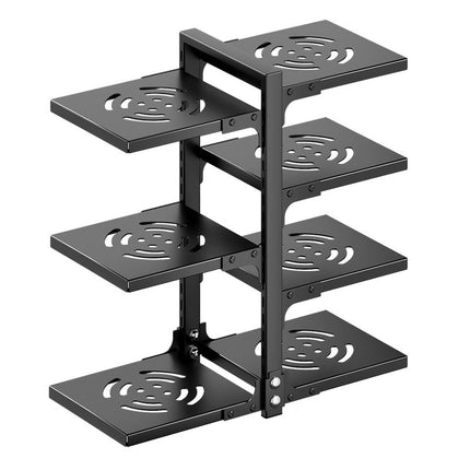 7-Tier Pots & Pans Organiser Rack – Freestanding Adjustable Kitchen Cookware Storage Stand - AR trading hub