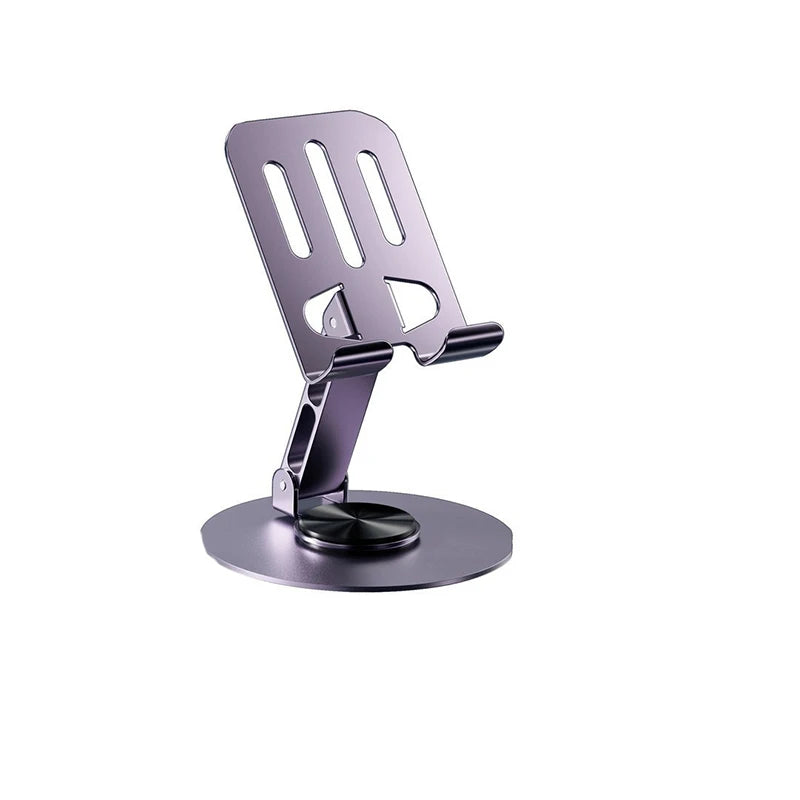 Metal Phone & Tablet Desk Stand – Foldable 360° Holder