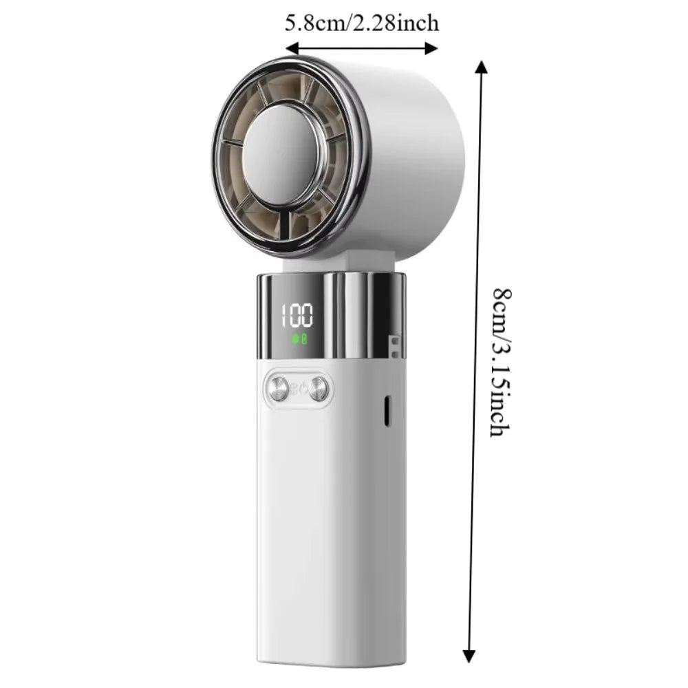 Bladeless Portable Handheld Fan with Ice Cooling Chip - AR trading hub
