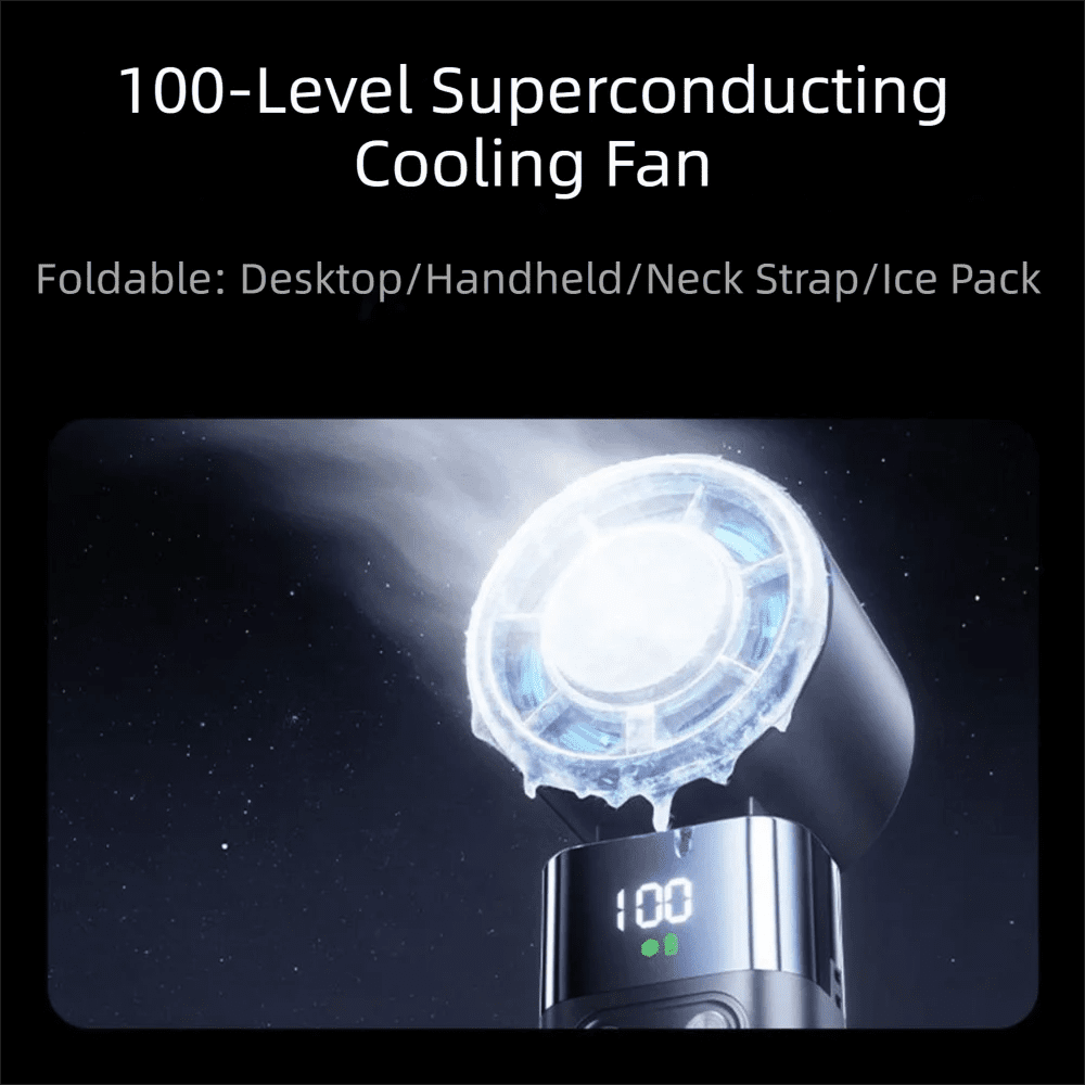 Bladeless Portable Handheld Fan with Ice Cooling Chip - AR trading hub