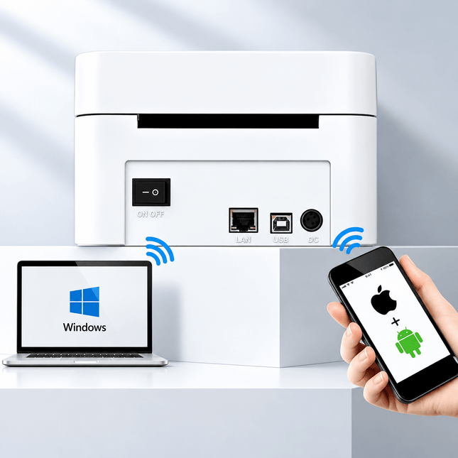 Bluetooth Thermal Label Printer – Wireless Shipping & Barcode Printer for Small Business - AR trading hub