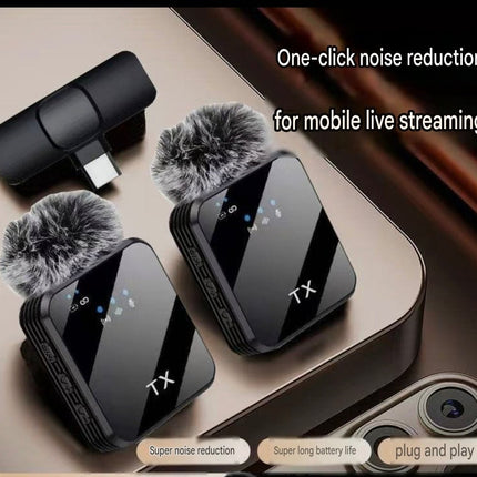 F16 3-in-1 Dual Wireless Lavalier Microphone – 2-Person Clip-On Mic with Noise Reduction & Windshields - AR trading hub