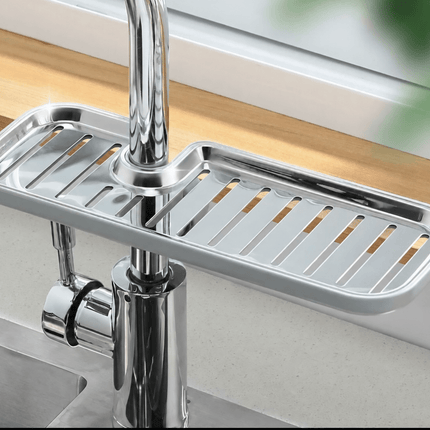 Faucet-Mounted Sink Caddy – Rotating Kitchen Sponge, Soap & Cleaning Accessories Holder with Drainage - AR trading hub
