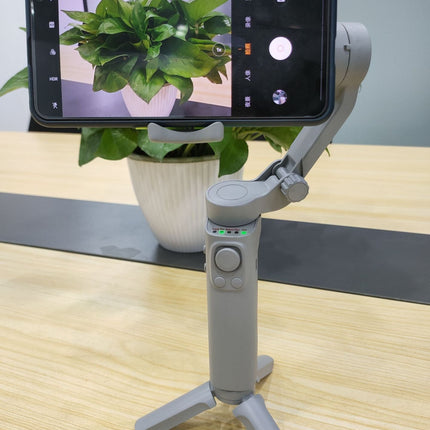 Foldable Smartphone Gimbal Stabiliser with Mini Tripod, Grey - AR trading hub