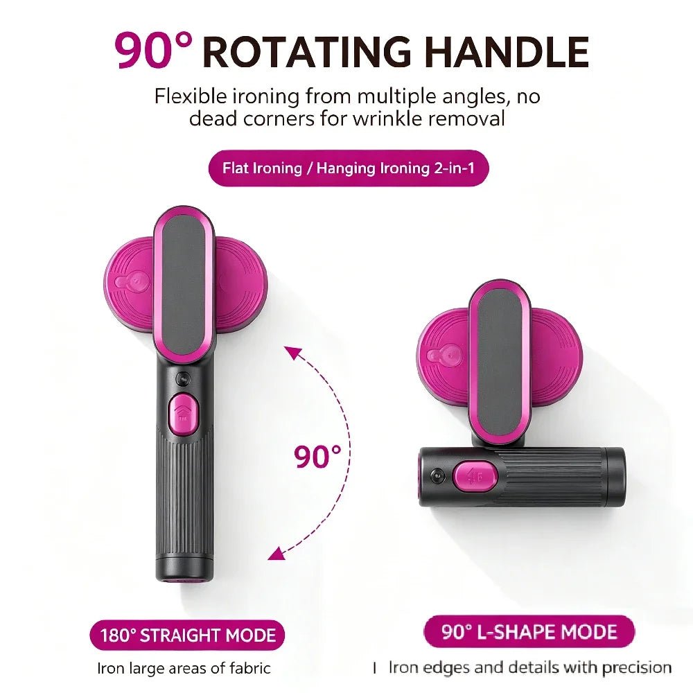 Handheld Travel Steamer And Dry Iron – Fast Heat Wrinkle Care - AR trading hub