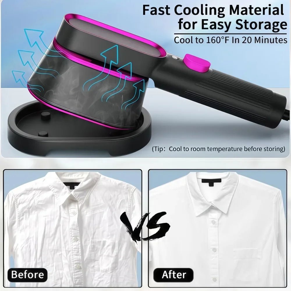 Handheld Travel Steamer And Dry Iron – Fast Heat Wrinkle Care - AR trading hub