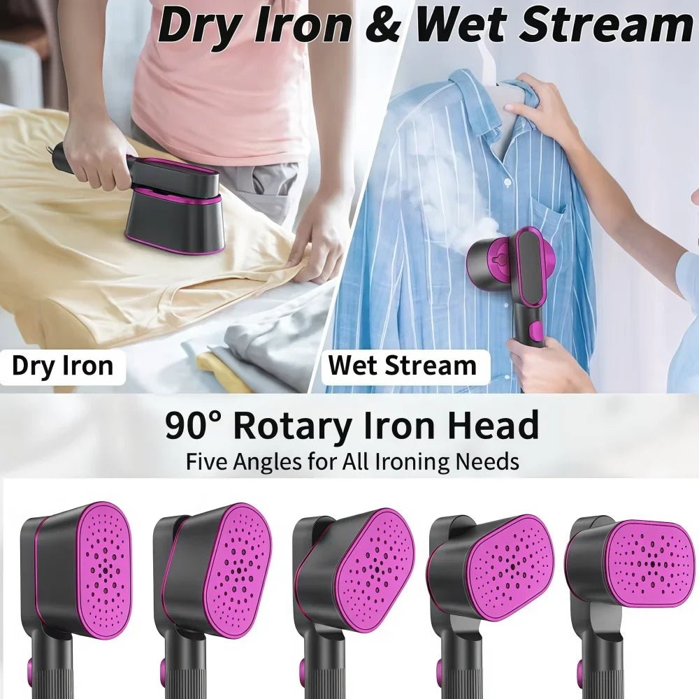 Handheld Travel Steamer And Dry Iron – Fast Heat Wrinkle Care - AR trading hub