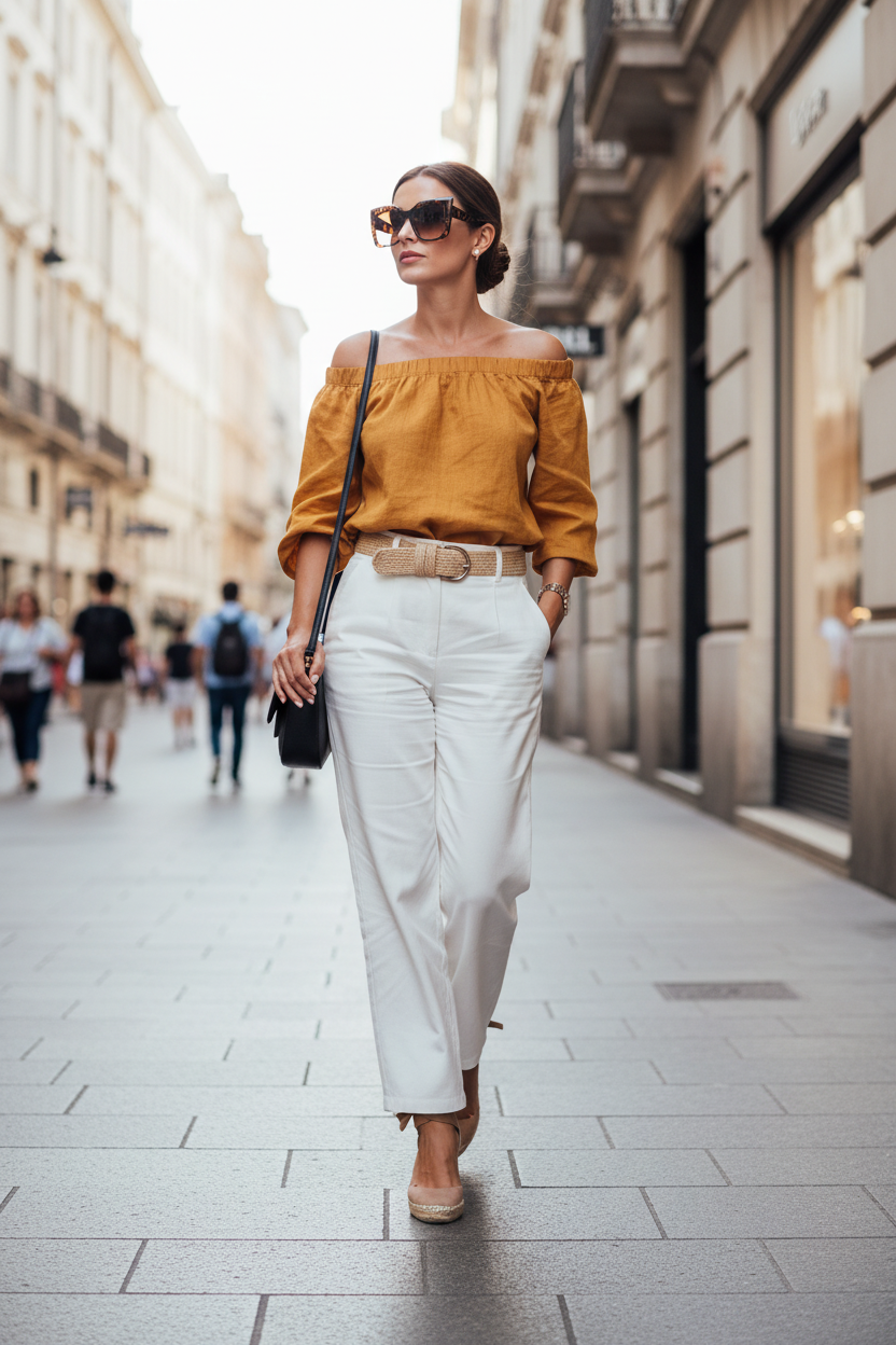 Model wearing oversized leopard print cat-eye sunglasses on a sunny city street