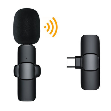 K1 Dual Wireless Lavalier Microphone Set – USB-C & Apple Compatible | 2 Clip-On Mics with Windshields - AR trading hub