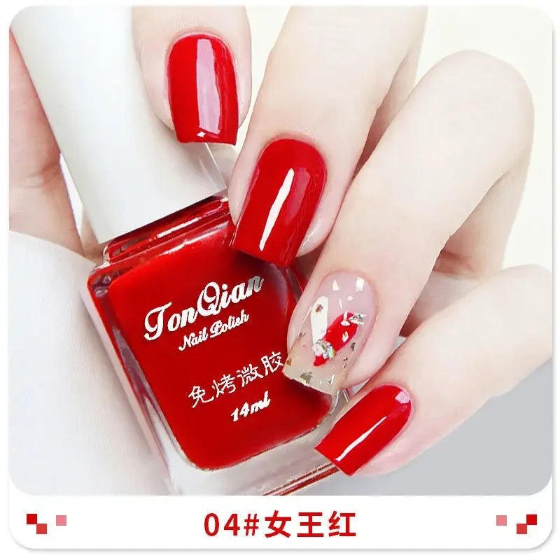 Long-Wear Classic Nail Polish – Pink, Red, Black & Wine Shades - AR trading hub