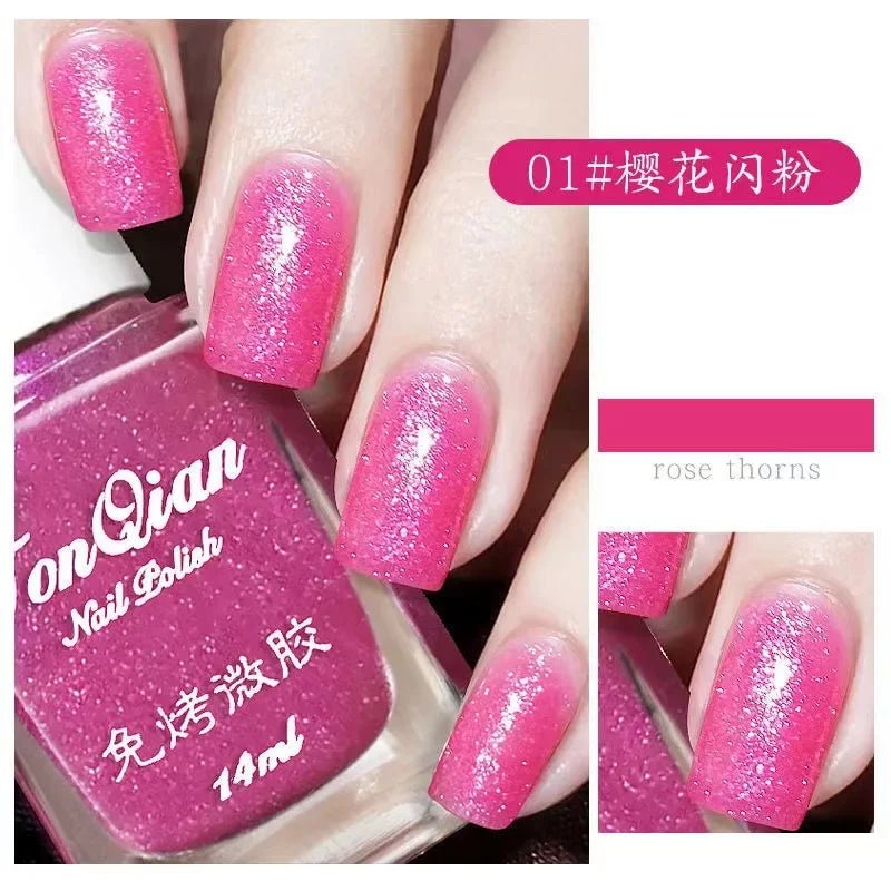 Long-Wear Classic Nail Polish – Pink, Red, Black & Wine Shades - AR trading hub