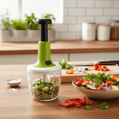 Manual Push Food Chopper – Multi-Blade Vegetable, Onion & Garlic Cutter - AR trading hub