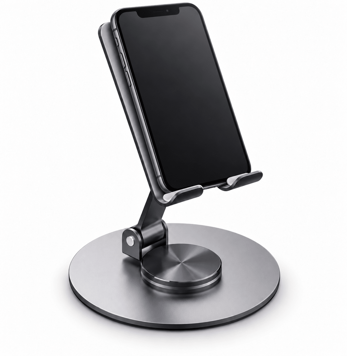 Metal Phone & Tablet Desk Stand – Foldable 360° Holder - AR trading hub
