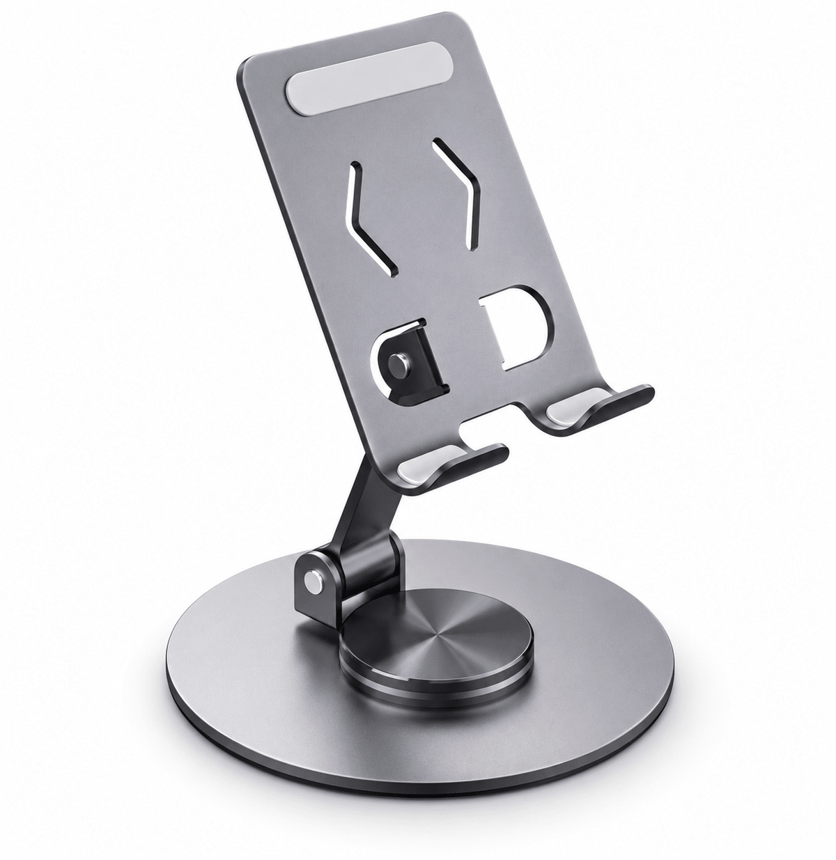 Metal Phone & Tablet Desk Stand – Foldable 360° Holder - AR trading hub