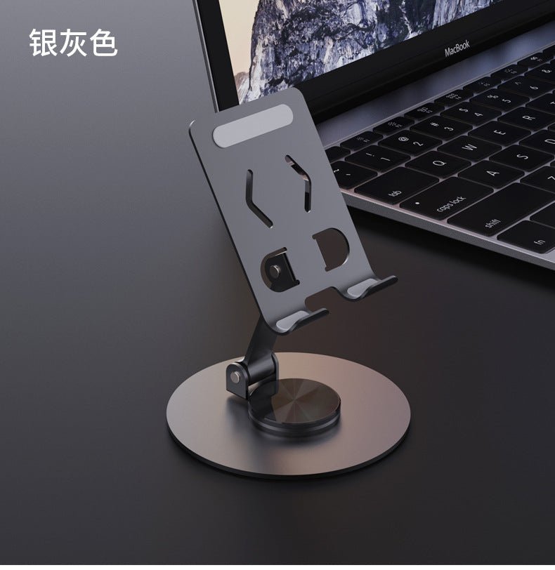 Metal Phone & Tablet Desk Stand – Foldable 360° Holder - AR trading hub