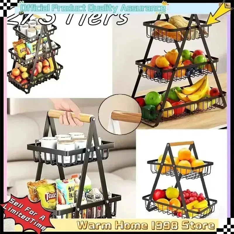 Multi-Layer Fruit Basket Stand For Snacks & Produce - AR trading hub