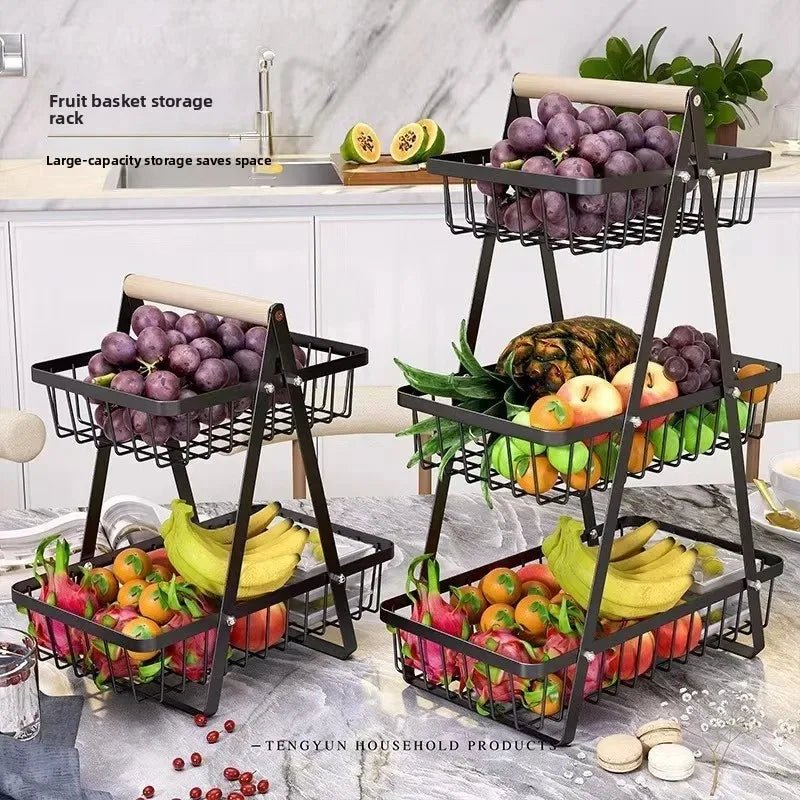 Multi-Layer Fruit Basket Stand For Snacks & Produce - AR trading hub