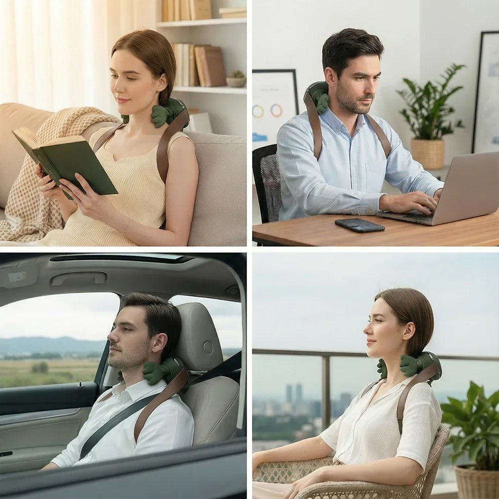 Neck And Shoulder Shiatsu Massager – 3D Kneading & Heat - AR trading hub