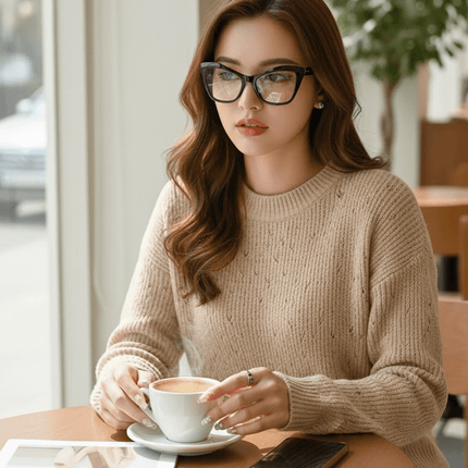 Retro Cat Eye Glasses – Trendy UV Protection Frames for Women - AR trading hub