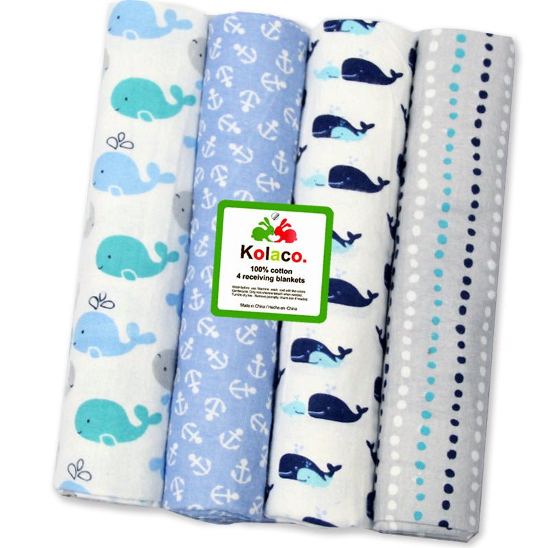 Soft Flannel Baby Receiving Blankets Set – 4 Pack - AR trading hub